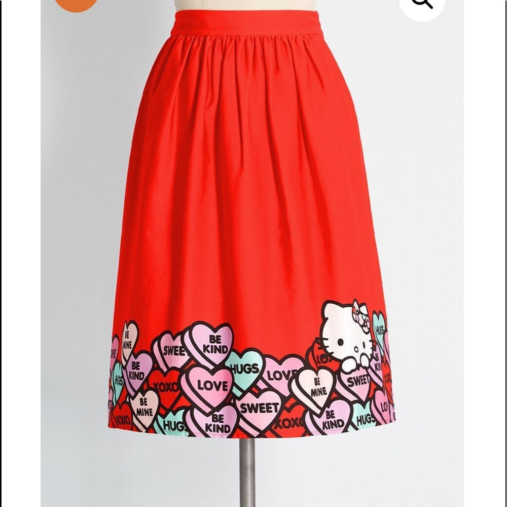 NWT ModCloth hello kitty skirt